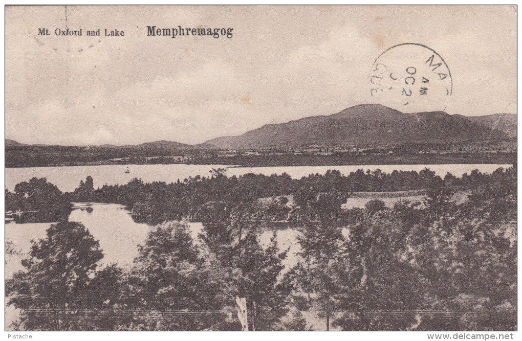 Mont Orford Mount & Lac Memphremagog Lake Magog Québec - Stamp & Postmark 1908 - VG Condition - 2 Scans - Other & Unclassified