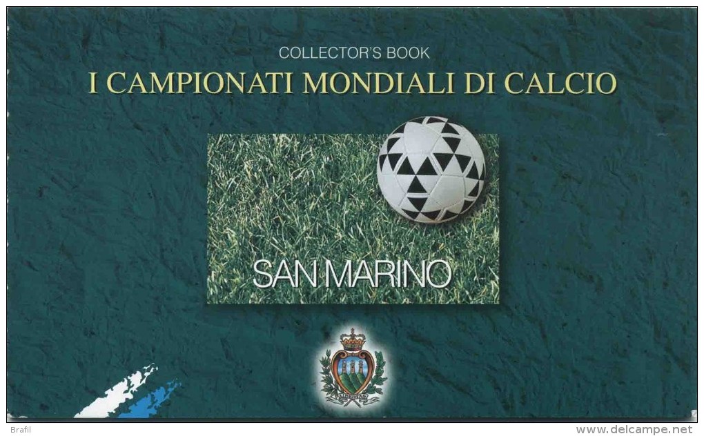 1998 San Marino, Mondiali Di Calcio Francia 98 Libretto , Serie Completa Nuova (**) AL FACCIALE - Libretti