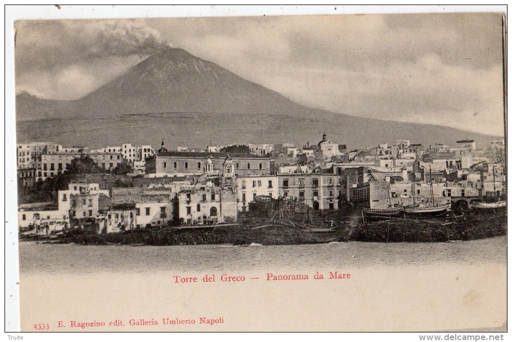 TORRE DEL GRECO PANORAMA DA MARE CARTE PRECURSEUR - Torre Del Greco