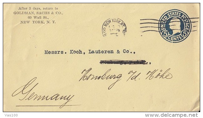 GEORGE WASHINGTON, COVER STATIONERY, ENTIER POSTAL, 1918, USA - 1901-20