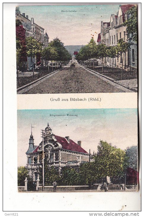 5190 STOLBERG - BÜSBACH, Bischofstrasse & Bürgermeister Wohnung, 1920 - Stolberg