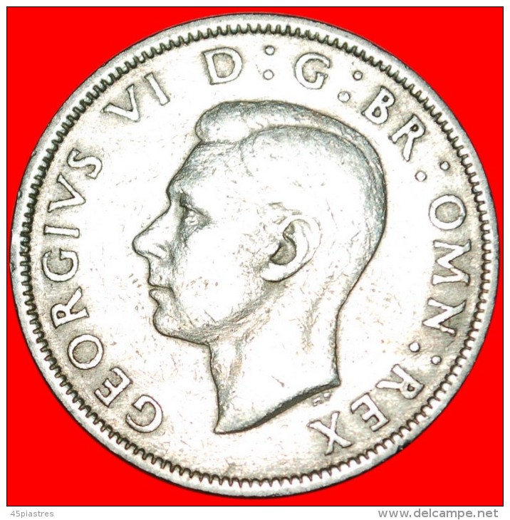 * LAST TYPE: GREAT BRITAIN  2 SHILLINGS FLORIN 1950! GEORGE VI (1937-1952)!  LOW STARTNO RESERVE! - J. 1 Florin / 2 Schillings