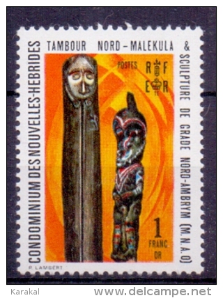 New Hebrides Y&T 334 Tambour Nord-Malekula Sculpture De Grade Nord-Ambrym MNH XX - Neufs