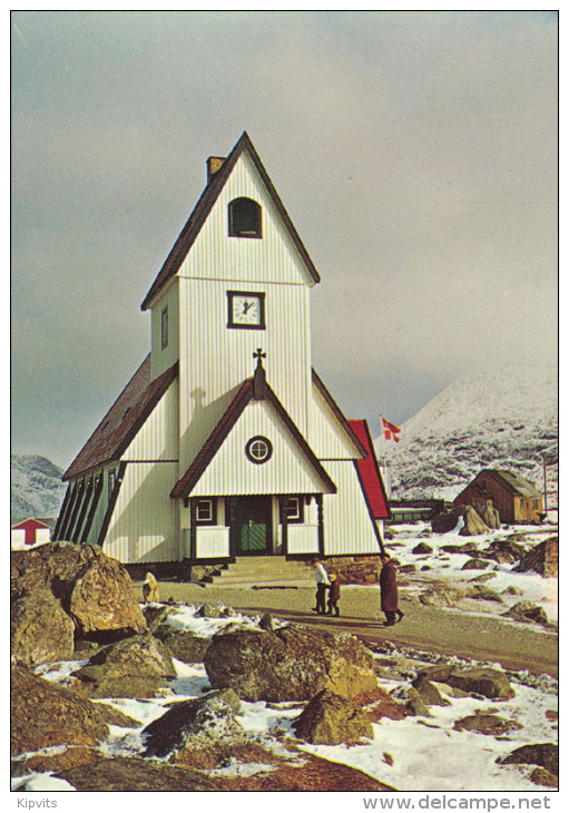 Nanortalik Church KGH Postcard Unused 1973 - Greenland