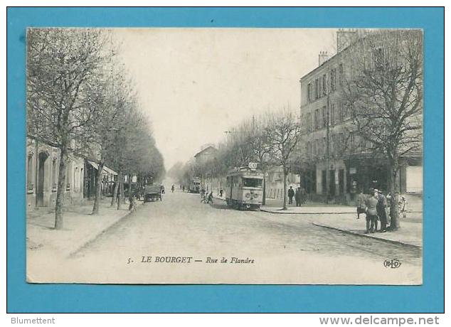 CPA 5 - Tramway Sur De Flandre LE BOURGET 93 - Le Bourget