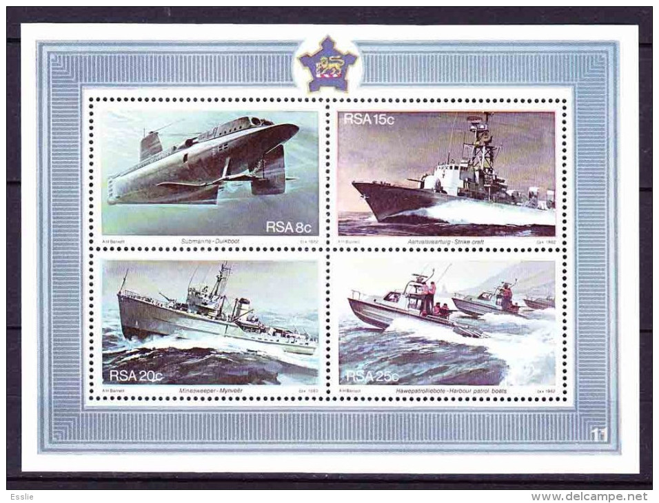 South Africa RSA - 1982 - Simonstown Naval Base - Miniature Sheet - Neufs