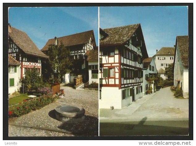 GRÜNINGEN ZH Sodbrunnen Im CHRATZ Altes Pfarrhaus Mit Schloss 1981 - Grüningen