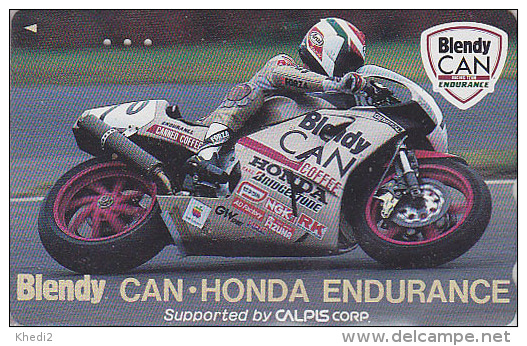 Télécarte Japon / 110-128371 - MOTO HONDA -  Blendy Can Coffee - MOTOR BIKE Japan Phonecard - MOTORRAD - 271 - Motos