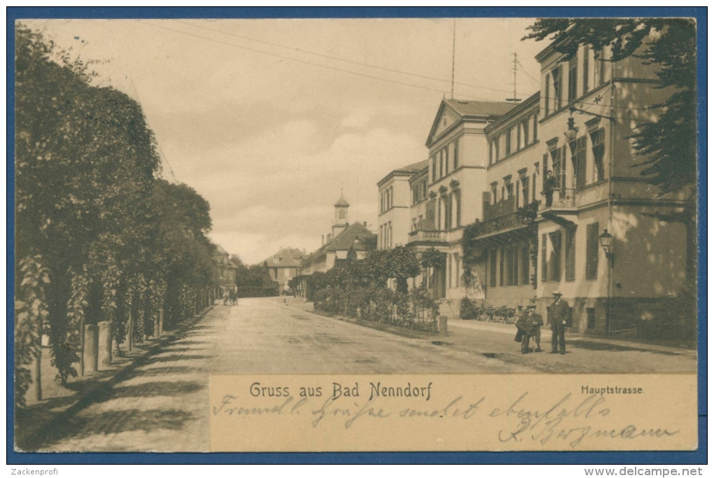 Gruß Aus Bad Nenndorf Hauptstraße, Gelaufen 1909, (AK229) - Bad Nenndorf