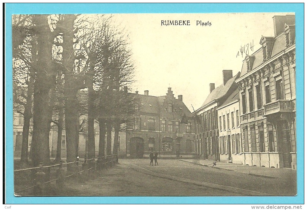 Kaart (Rumbeke) Met Treinstempel GENT-COURTRAI / BAHNPOST / Z 118 6.4.15 + Stempel RUMBEKE - Kriegsgefangenschaft