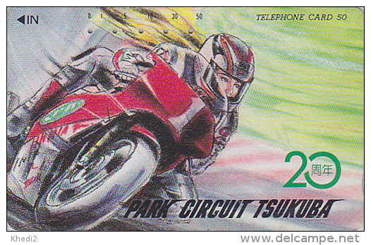 Télécarte Japon / 110-73221 - MOTO - TSUKUBA - MOTOR BIKE Japan Phonecard - MOTORRAD Telefonkarte - 282 - Motos