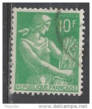 FRANCE 1115A° 10f Vert Moissoneuse (10% De La Cote + 0,15) - 1957-1959 Reaper