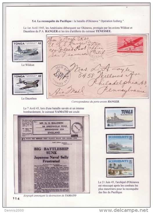 WWII - " OKINAWA Battle "   ICEBERG  Operation - Lettres & Documents