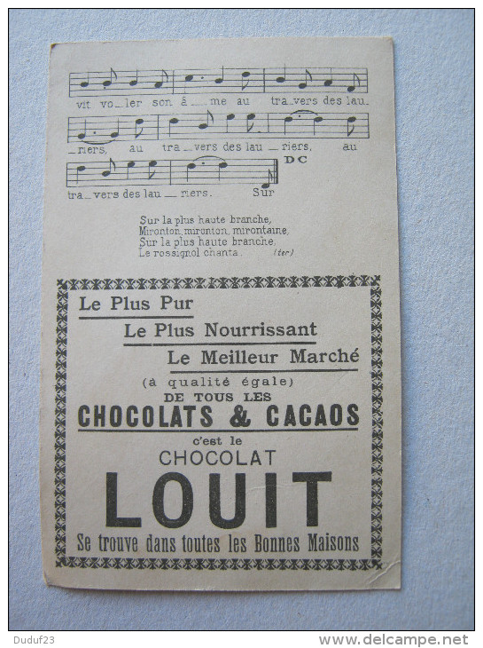 CHROMO CHOCOLAT LOUIT CHANSON MALBOROUGH COUPLETS 13,14. - Louit
