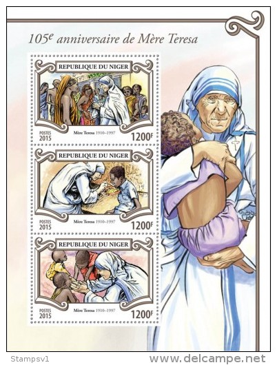 Niger. 2015 Mother Teresa. (303a) - Mère Teresa