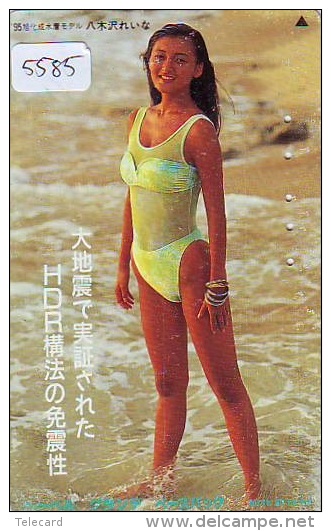 Télécarte Japon EROTIQUE (5585) EROTIC * Japan * ACTRESS  * TK * BIKINI  GIRL * BATHCLOTHES  * FEMME * SEXY LADY - Mode