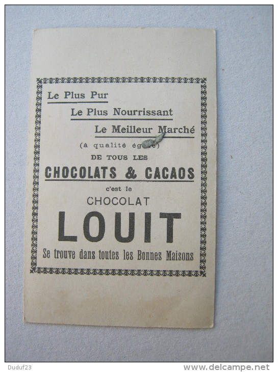 CHROMO CHOCOLAT LOUIT CHANSON FANFAN LA TULIPE REFRAIN - Louit