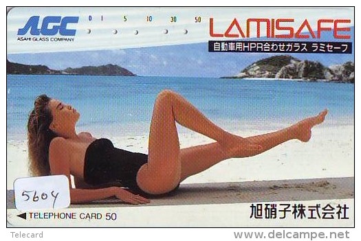 Télécarte Japon EROTIQUE (5604) EROTIC * Japan * ACTRESS  * TK * BIKINI  GIRL * BATHCLOTHES  * FEMME * SEXY LADY - Mode