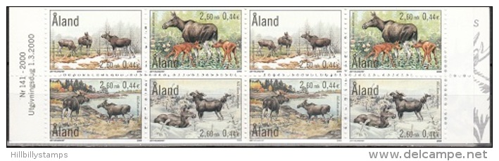 Aland    Scott No.  165b     Mnh      Year  2000     Complete Booklet - Aland