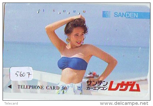 Télécarte Japon EROTIQUE (5607) EROTIC * Japan * ACTRESS  * TK * BIKINI  GIRL * BATHCLOTHES  * FEMME * SEXY LADY - Mode