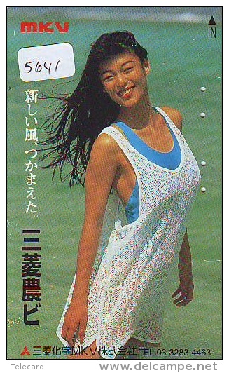 Télécarte Japon EROTIQUE (5641) EROTIC * Japan * ACTRESS  * TK * BIKINI  GIRL * BATHCLOTHES  * FEMME * SEXY LADY - Mode