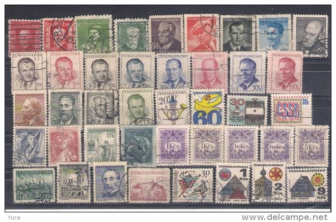 Lot 103 Czechoslovakia Small Collection 7 Scans  230 Different Without Duplicates - Collections, Lots & Series