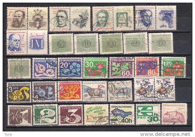 Lot 103 Czechoslovakia Small Collection 7 Scans  230 Different Without Duplicates - Lots & Serien