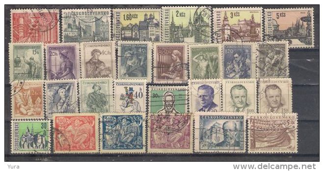 Lot 103 Czechoslovakia Small Collection 7 Scans  230 Different Without Duplicates - Collections, Lots & Series