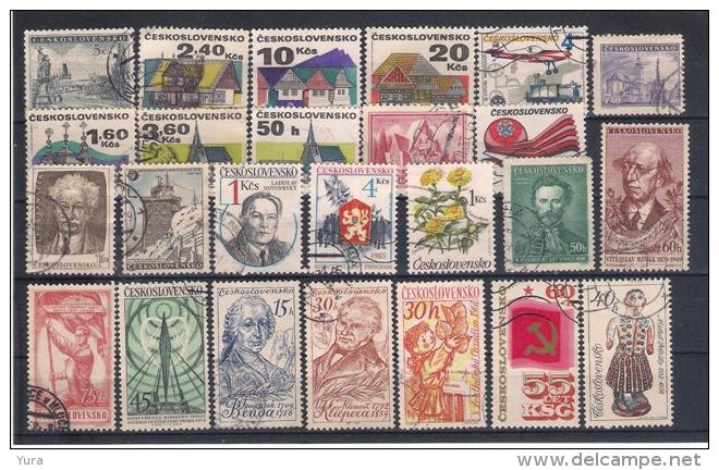 Lot 103 Czechoslovakia Small collection 7 scans  230 different without duplicates