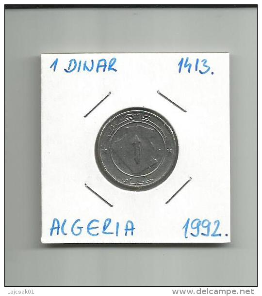 G1 Algeria 1 Dinar 1992. (1413.) - Argelia