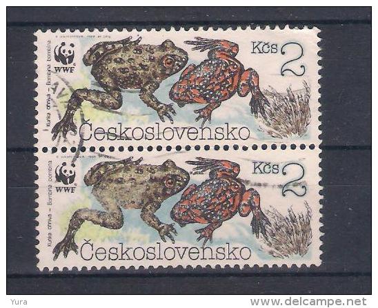 Czechoslovakia  1989   Mi Nr 3007  Pair  (a1p4) - Usati