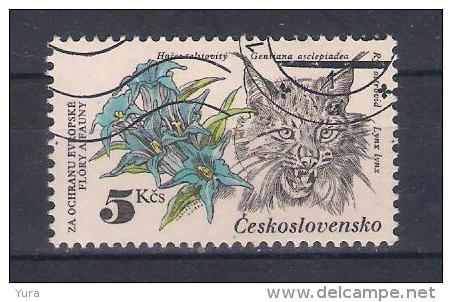 Czechoslovakia  1983   Mi Nr 2715   With Gum  (a1p4) - Big Cats (cats Of Prey)