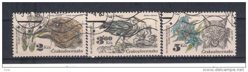 Czechoslovakia  1983   Mi Nr 2713/5   Fauna   (a1p4) - Autres & Non Classés