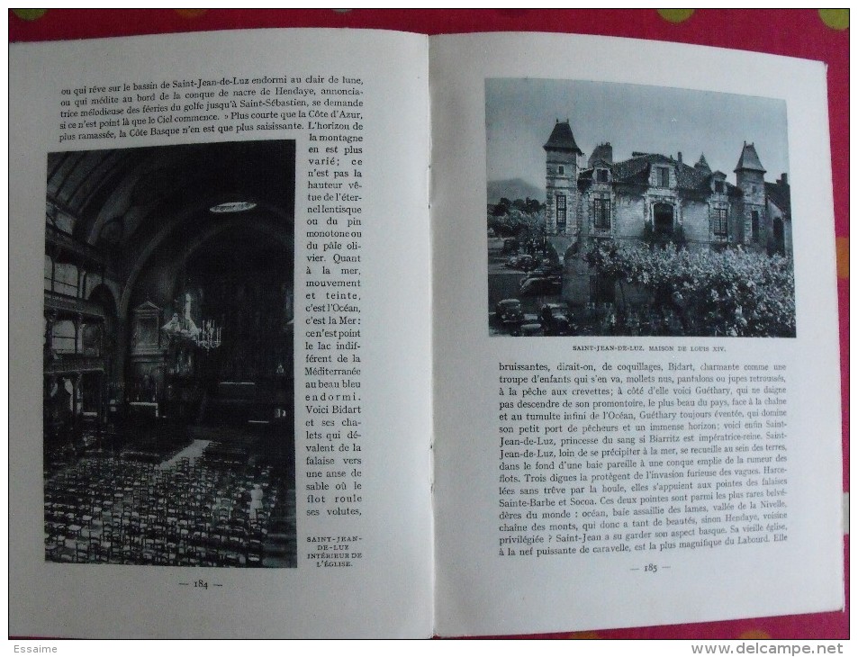 Béarn, Pays Basque Côte D'argent. François Duhoureau. éditions Arthaud. Grenoble. 1944. Couv. Lecomte. Numérotée - Pays Basque