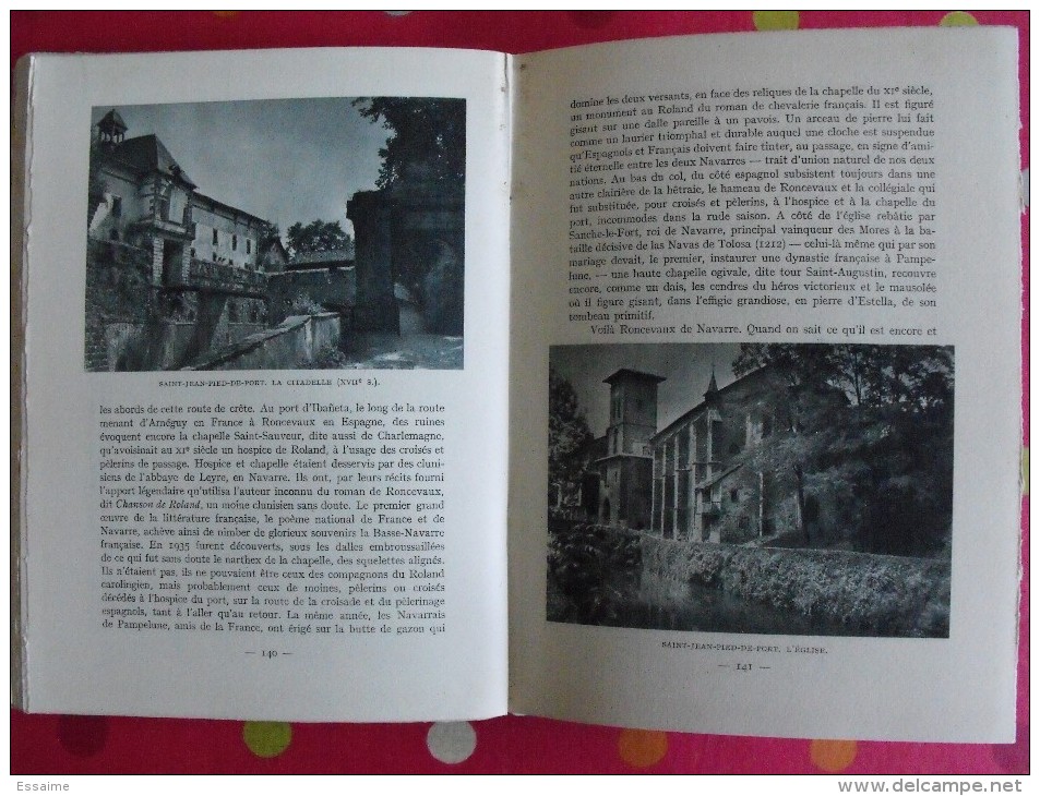 Béarn, Pays Basque Côte D'argent. François Duhoureau. éditions Arthaud. Grenoble. 1944. Couv. Lecomte. Numérotée - Pays Basque