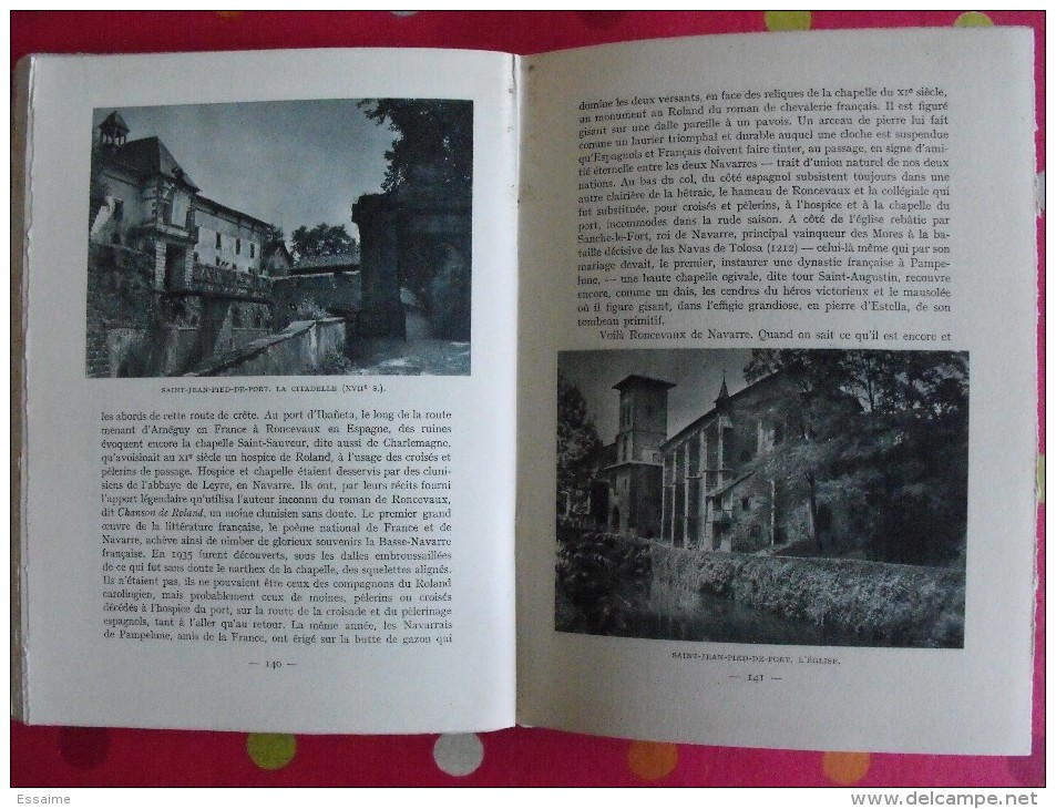 Béarn, Pays Basque Côte D'argent. François Duhoureau. éditions Arthaud. Grenoble. 1944. Couv. Lecomte. Numérotée - Baskenland