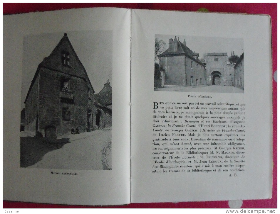 Besançon. Auguste Bailly. Nouvelles éditions Latines 1935. 58 Photos - Franche-Comté