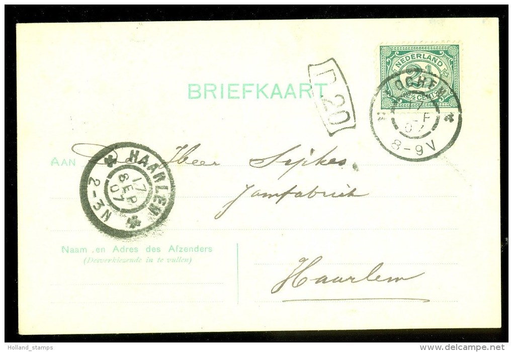 HANDGESCHREVEN BRIEFKAART Uit 1907 Van LOECHEM Naar HAARLEM  (9835o) - Brieven En Documenten