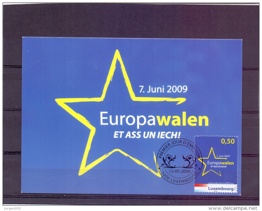 Luxembourg - Europawalen - Premier Jour D´émission - Luxembourg 12/5/2009 (RM7160) - Storia Postale