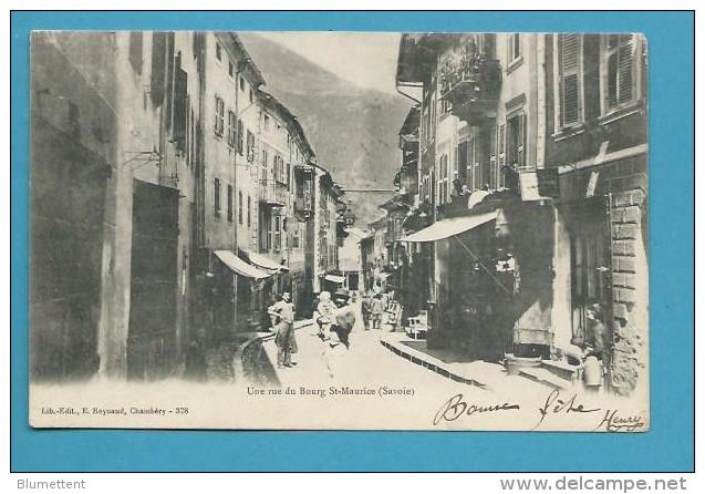 CPA Une Rue Du Bourg SAINT-MAURICE (73° - Bourg Saint Maurice