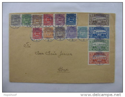 Cover 15 Stamps!  Sweden Sverige Schweden Slesvig Plebiscit Døstrup Döstrup 1900 - Andere & Zonder Classificatie