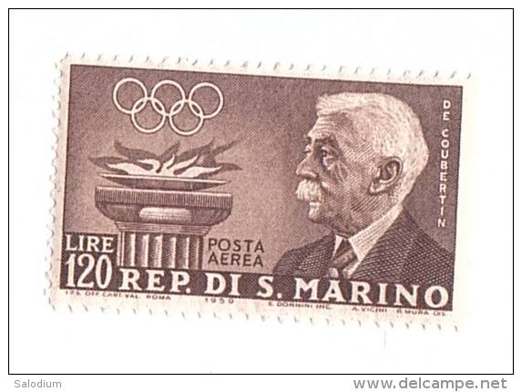 F21 - DE COUBERTIN - Olimpiadi Sport - Francobollo Nuovo - Repubblica Di San Marino - Ungebraucht