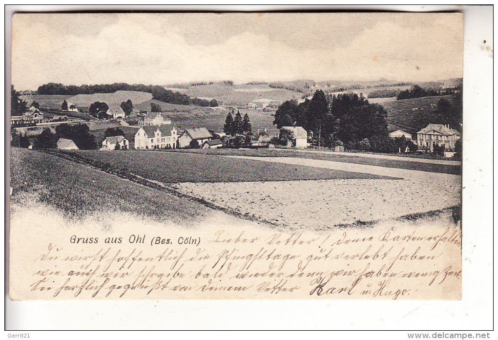 5272 WIPPERFÜRTH - OHL, Ortsansicht, 1907 - Wipperfürth