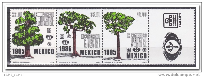 Mexico 1985, Postfris MNH, Trees - Mexico