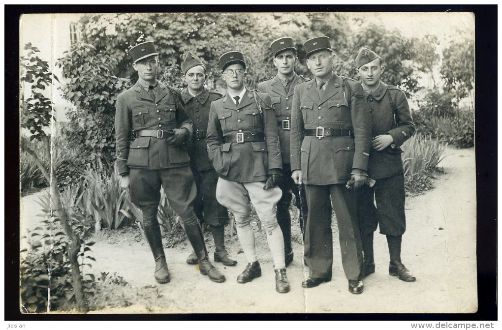 Cpa Carte Photo Groupe De Militaires Le 9-7-41    AA8 - A Identifier