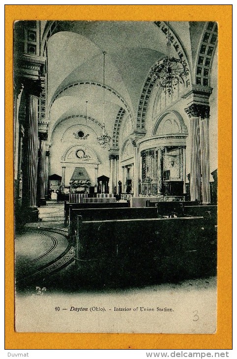 United States , Etats Unis Ohio Dayton Interior Of Union Station - Dayton