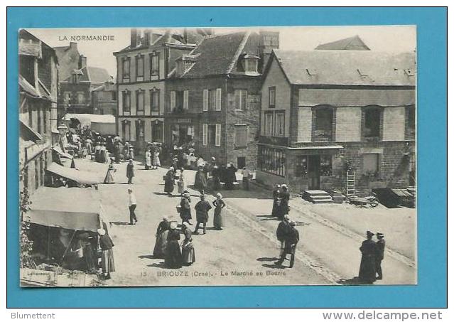 CPA Le Marché Au Beurre BRIOUZE 61 - Briouze