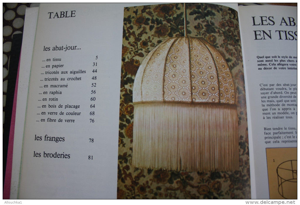 VINTAGE LES ABAT-JOUR-  LAMPSHADES ->DES ACTIVITES PR LES LOISIRS CREATIFS ->LES ABAT-JOUR DESSAIN ET TOIRA MANU PRESSE