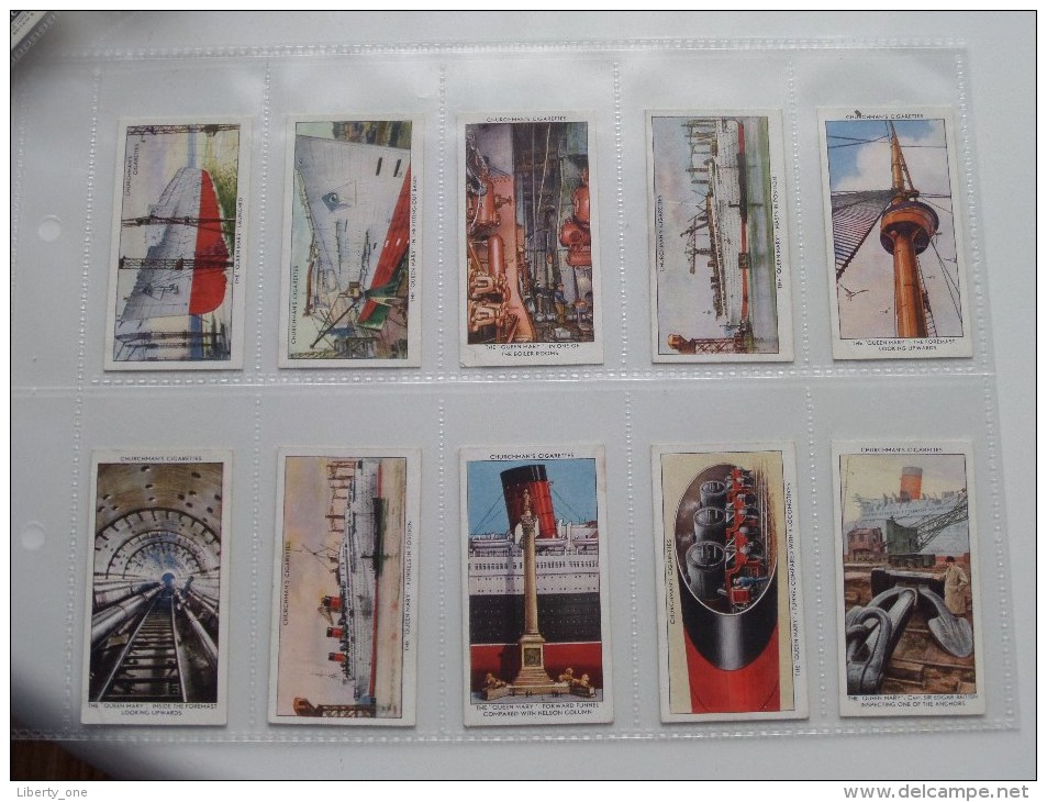 The " QUEEN MARY " A Series Of 50 - Nrs 11 To 20 / Imperial Tobacco C° ( 10 Pcs. / Detail See Photo ) !! - Churchman