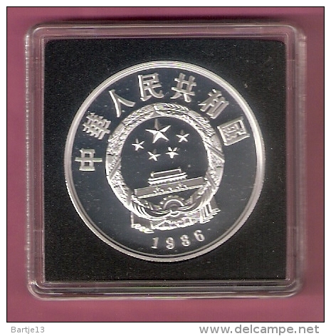 CHINA 5 YUAN 1986 ZILVER PROOF CHINESE CULTURE - ZU CHONG ZHI MATHEMATICIAN ONLY 9675 PCS. KM 144 - China